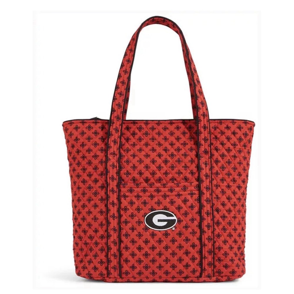 Vera Bradley Georgia Bulldogs Tote Bag UGA College Travel 6 Interior Pockets